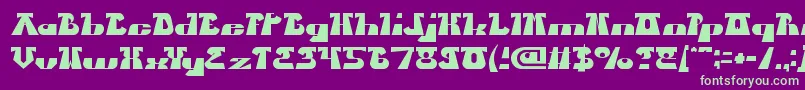 BluesMelody Font – Green Fonts on Purple Background