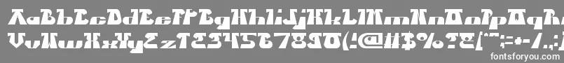 フォントBluesMelody – 灰色の背景に白い文字