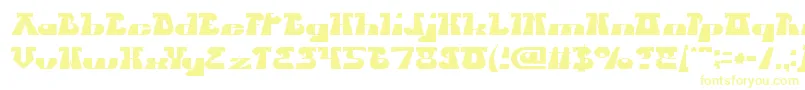 フォントBluesMelody – 黄色のフォント