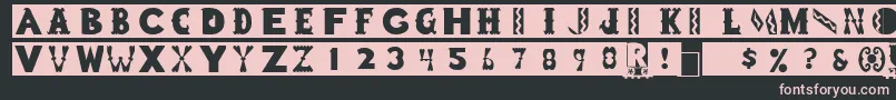 RomneyRegular Font – Pink Fonts on Black Background