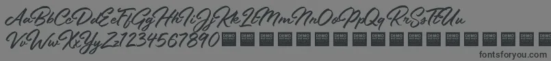 StayFreshDemo Font – Black Fonts on Gray Background