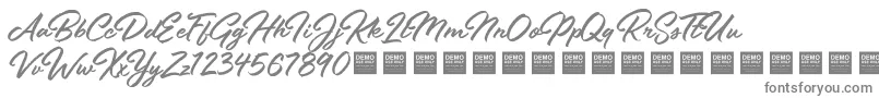 StayFreshDemo-Schriftart – Graue Schriften auf weißem Hintergrund