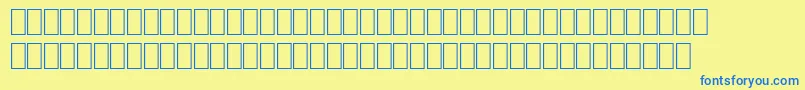 Wphv05na Font – Blue Fonts on Yellow Background