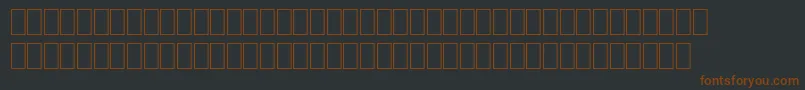Шрифт Wphv05na – коричневые шрифты на чёрном фоне