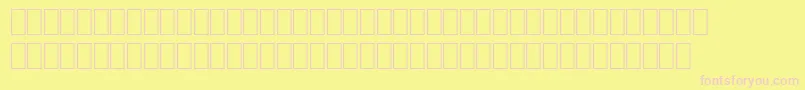 Шрифт Wphv05na – розовые шрифты на жёлтом фоне