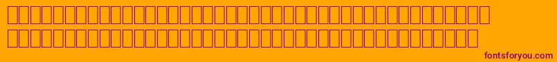 Шрифт Wphv05na – фиолетовые шрифты на оранжевом фоне
