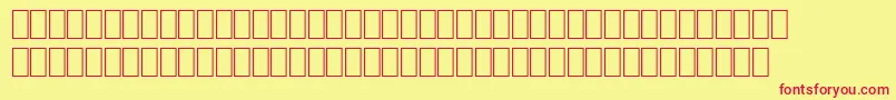 Wphv05na Font – Red Fonts on Yellow Background