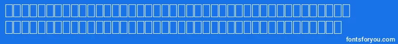 Fonte Wphv05na – fontes brancas em um fundo azul