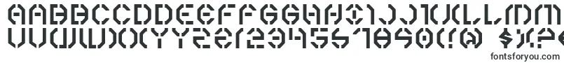 Y3k-fontti – suuret fontit