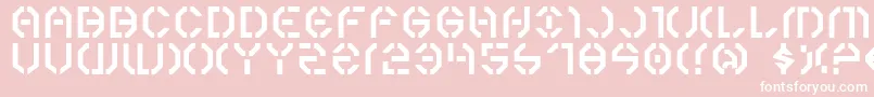 Y3k Font – White Fonts on Pink Background