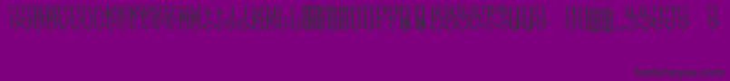 SrcuenFont Font – Black Fonts on Purple Background