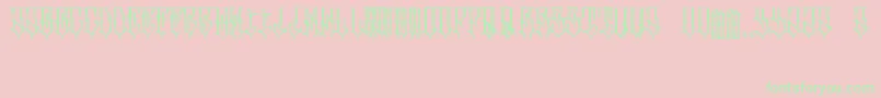 SrcuenFont Font – Green Fonts on Pink Background