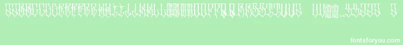 SrcuenFont Font – White Fonts on Green Background