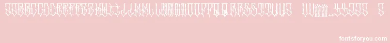 SrcuenFont Font – White Fonts on Pink Background