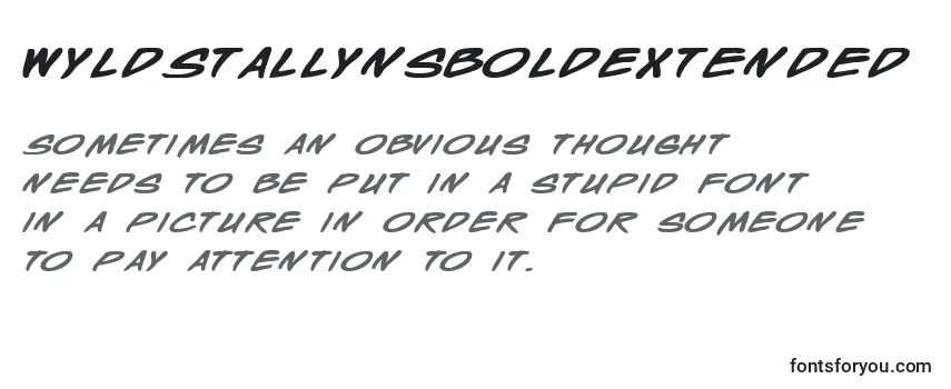 WyldStallynsBoldExtended-fontti