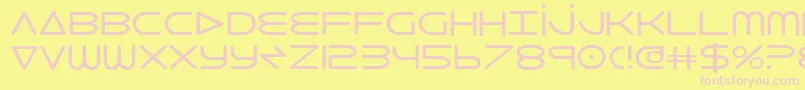 8thelement Font – Pink Fonts on Yellow Background