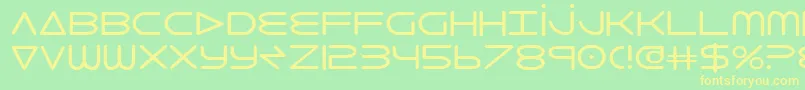 8thelement Font – Yellow Fonts on Green Background