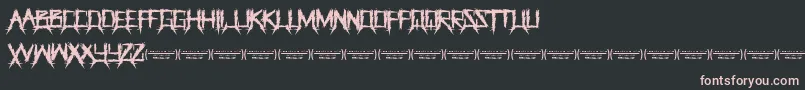 ThegrinderRegular Font – Pink Fonts on Black Background