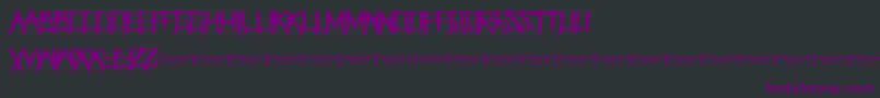 ThegrinderRegular Font – Purple Fonts on Black Background