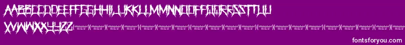ThegrinderRegular Font – White Fonts on Purple Background