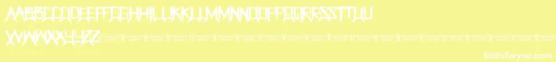 ThegrinderRegular Font – White Fonts on Yellow Background
