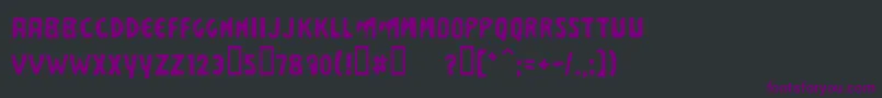 Busis Font – Purple Fonts on Black Background