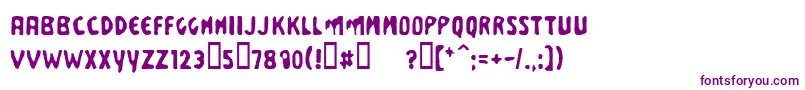 Busis Font – Purple Fonts on White Background