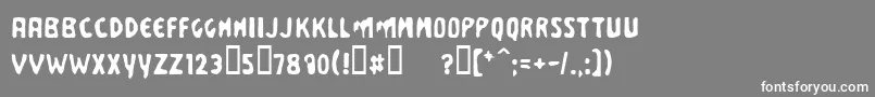 Busis Font – White Fonts on Gray Background