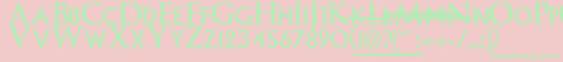 EpisodeI Font – Green Fonts on Pink Background