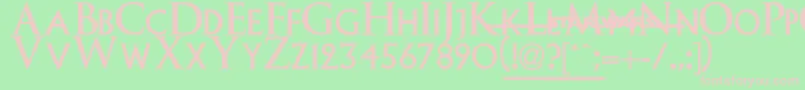 EpisodeI Font – Pink Fonts on Green Background