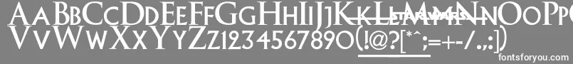 EpisodeI Font – White Fonts on Gray Background