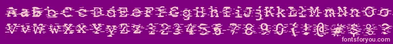 Static2 Font – Pink Fonts on Purple Background