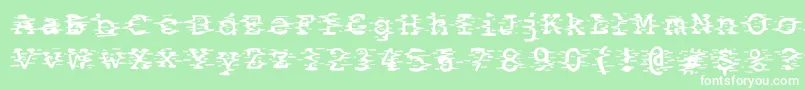 Static2 Font – White Fonts on Green Background