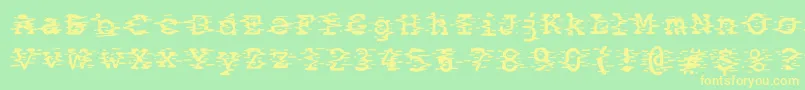 More about Static2 Font Static2 Font – Yellow Fonts on Green Background