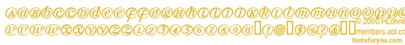 Arrobatherapy Font – Orange Fonts on White Background