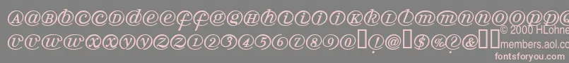 Arrobatherapy Font – Pink Fonts on Gray Background