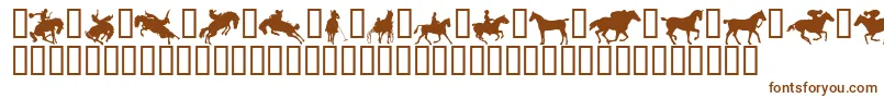 Yeehaw Font – Brown Fonts on White Background