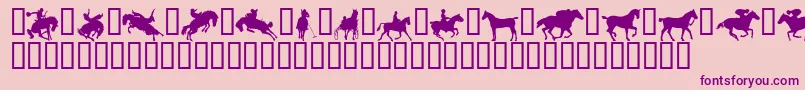 Yeehaw Font – Purple Fonts on Pink Background