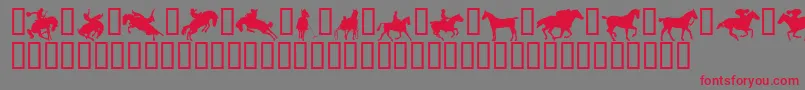 Yeehaw Font – Red Fonts on Gray Background