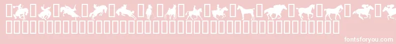 Yeehaw Font – White Fonts on Pink Background
