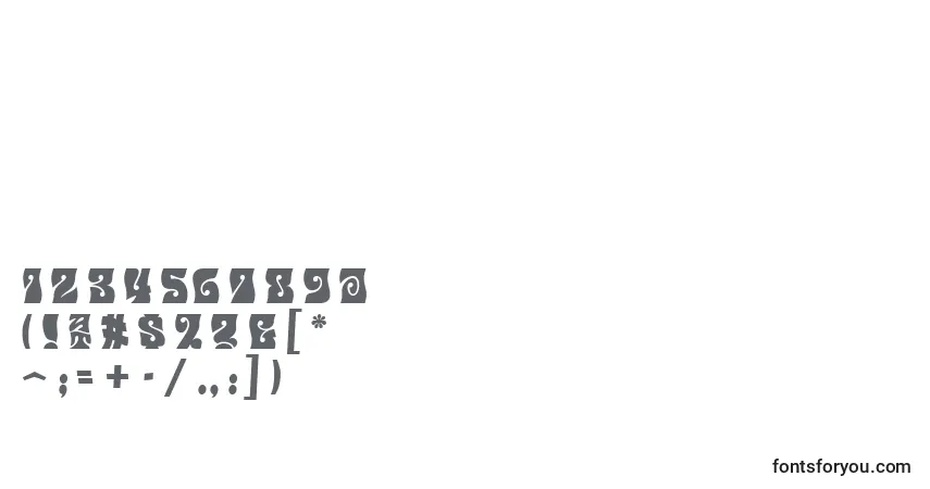 Шрифт Musetta – алфавит, цифры, специальные символы