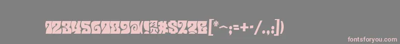 Musetta Font – Pink Fonts on Gray Background