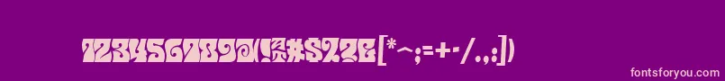 Musetta Font – Pink Fonts on Purple Background