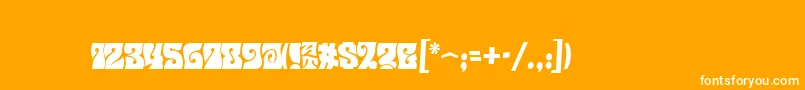 フォントMusetta – オレンジの背景に白い文字