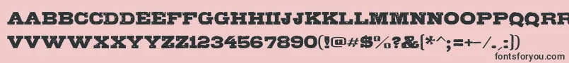 Gipsiero Font – Black Fonts on Pink Background