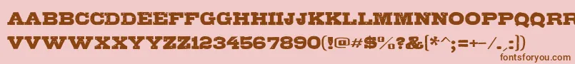 Gipsiero Font – Brown Fonts on Pink Background