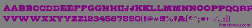 Gipsiero Font – Purple Fonts on Gray Background