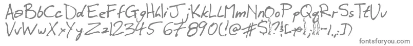 Шрифт Winkie – серые шрифты