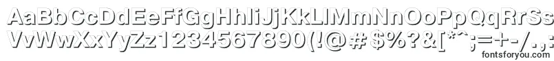 Шрифт Pgs75C – очерченные шрифты