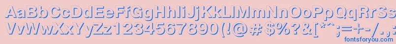 Pgs75C Font – Blue Fonts on Pink Background